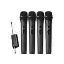 Sistema de micrófono inalámbrico LMBGM W-2-4Bk, batería de litio recargable serie 18650, 800 mAh, carga USB, carga de puerto tipo C, con indicador de batería, conector de 6,35 mm, potencia nominal máxima de 2,6 W, potencia nominal mínima de 0,05 W, volta