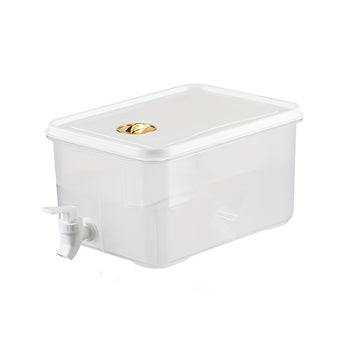 Cubo de agua fría de 5 litros para refrigerador, tanque de almacenamiento de agua, dispensador de agua, tetera para bebidas, jugo de verano, recipiente de té perfumado con grifo.