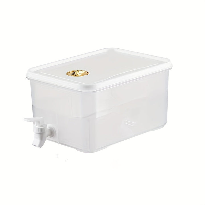 Cubo de agua fría de 5 litros para refrigerador, tanque de almacenamiento de agua, dispensador de agua, tetera para bebidas, jugo de verano, recipiente de té perfumado con grifo.