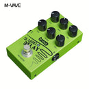 Pedal de efectos de retraso para guitarra clásica M-VAVE - Retraso analógico de 600ms, bypass verdadero, control de EQ/volumen, doble alimentación (9V/USB), pedal compacto - para efectos en vivo/estudio