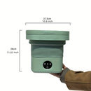 Máquina de Lavado Plegable Compacta y Portátil - Secado Rápido, Doble Propósito con Eliminación de Manchas Profundas, Ideal para Residencias Universitarias y Uso Doméstico, Cuadrada, Enchufe US 110V-130V