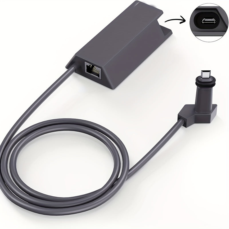 Adaptador Ethernet Starlink para Placa Satelital V2 - Conector Gigabit Ethernet (RJ45) de Alta Velocidad, Conexión Red Estable, Diseño Pasivo Sin Necesidad de Energía para Starlink Gen 2, Internet Cableado, Ingeniería Precisa, Configuración para Hogar u