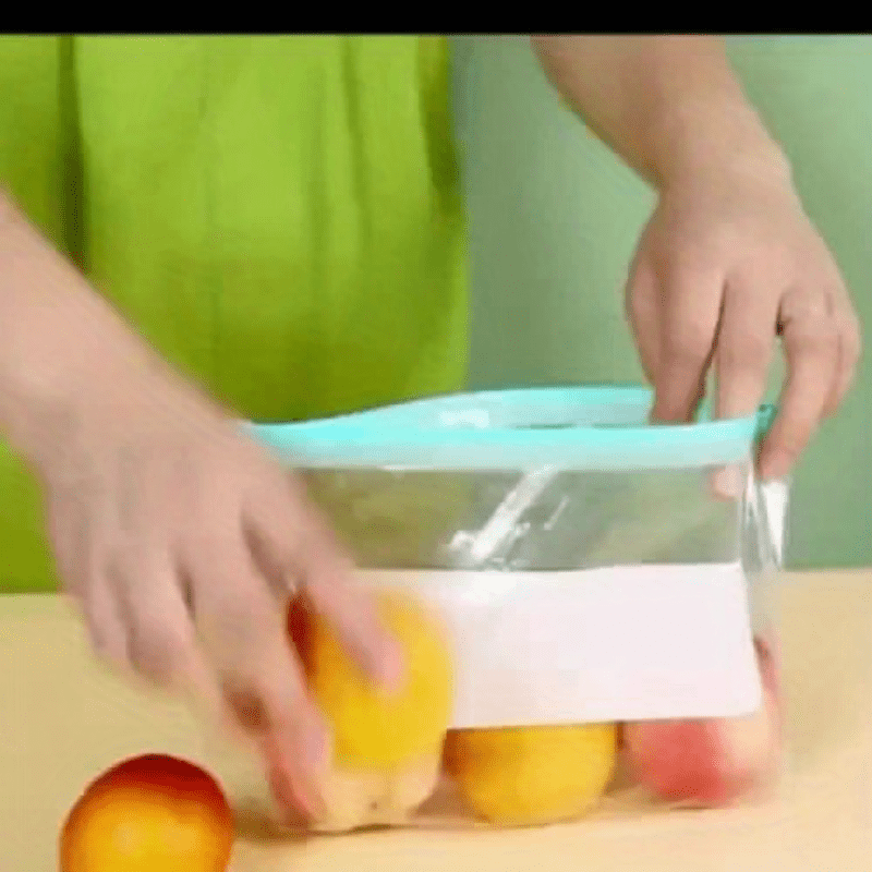 30 Bolsas de Congelador Reutilizables Transparentes, Impermeables y de Material PET, Esenciales para Organización en la Cocina, Fundas Herméticas para Frutas, Granos, Verduras y Carnes