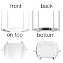 Enrutador WiFi 5 H96 MAX AC1200 de doble banda con 2.4G y 5G, enrutador inalámbrico de +300 Mbps AC1200, 802.11ac MIMO, señal penetrante, control por app, para 12 dispositivos simultáneos en juegos y streaming