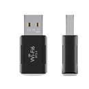 LEINSIS 900Mbps WiFi 6 Dual-Band 2.4G/5G Adaptador USB - Tarjeta de red inalámbrica de alta velocidad 802.11ax para portátiles y escritorios Mac, Plug & Play, no necesita controlador, diseño compacto, adaptador de red inalámbrica para portátiles, adaptad