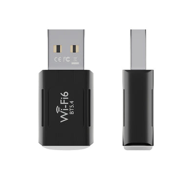 LEINSIS 900Mbps WiFi 6 Dual-Band 2.4G/5G Adaptador USB - Tarjeta de red inalámbrica de alta velocidad 802.11ax para portátiles y escritorios Mac, Plug & Play, no necesita controlador, diseño compacto, adaptador de red inalámbrica para portátiles, adaptad