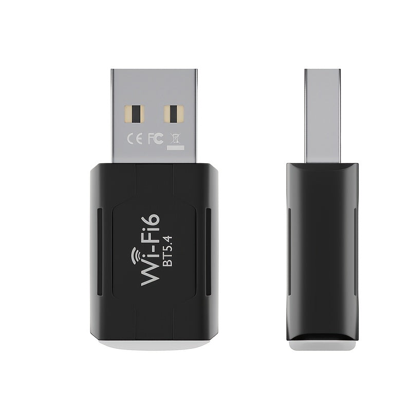 LEINSIS 900Mbps WiFi 6 Dual-Band 2.4G/5G Adaptador USB - Tarjeta de red inalámbrica de alta velocidad 802.11ax para portátiles y escritorios Mac, Plug & Play, no necesita controlador, diseño compacto, adaptador de red inalámbrica para portátiles, adaptad