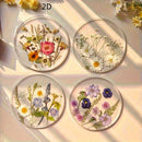 2D Plano, 2D Plano 4 Piezas Juego De Cojines De Acrílico, Cojines De Exteriores Estampados Coloridos, Decoración De Mesa De Regalo De Día De La Madre, Día De Cumpleaños, Diseño De Arte De Flores Silvestres, Patrón 2D Plano, Elección De Navidad, 2D Plano
