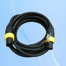 Cable de audio profesional con conectores masculinos a masculinos, Speakon a Speakon, 4 estilos de conectores, 100cm/3.28 pies o 500cm/16.4 pies, material PVC, forma redonda, modo de alimentación sin carga, no requiere batería, con cableado para instalac
