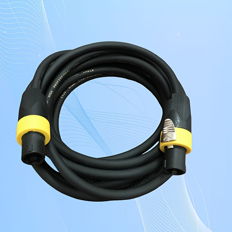 Cable de audio profesional con conectores masculinos a masculinos, Speakon a Speakon, 4 estilos de conectores, 100cm/3.28 pies o 500cm/16.4 pies, material PVC, forma redonda, modo de alimentación sin carga, no requiere batería, con cableado para instalac