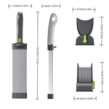 Cortador Manual de Acero Inoxidable para Carne y Verduras - Rebanadora Rápida con Ventosa Ajustable para Cortes Suaves, Herramienta de Cocina Multifuncional para Carne, Verduras y Más