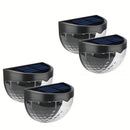 Staaricc 2/4/6pcs Luces solares para valla, luces solares para terraza, luces solares para pared, luces solares montadas en la pared, iluminación exterior para vallas, terrazas, jardines y escaleras de garaje, IPX4