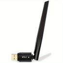 Adaptador inalámbrico USB BT 5.3 de alcance ultra largo, distancia máxima de conexión de alcance abierto de hasta 150 m/49.21 pies, receptor de dongle inalámbrico USB para PC de escritorio y portátiles, compatible solo con Windows 8.1/Windows 10/Windows