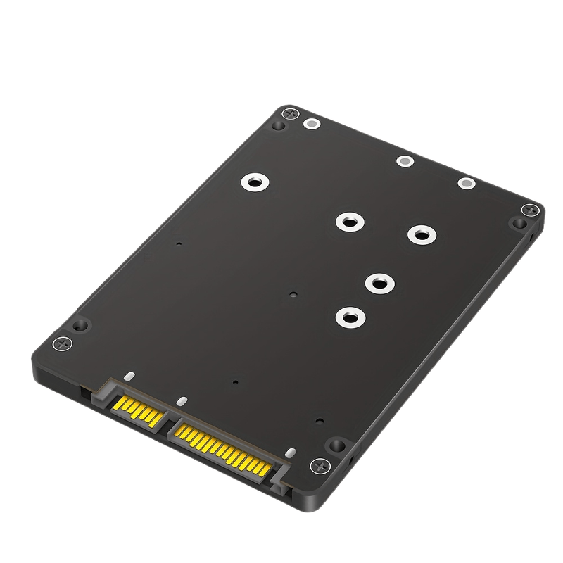 Adaptador 2 en 1 M.2 NVME Key B y mSATA SSD con carcasa de plástico - Conectado por USB SATA III 2,5, no compatible con RAID, admite M.2/SATA híbrido y almacenamiento externo, conectividad versátil, diseño moderno, construcción duradera