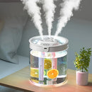 Humidificador de Nebulización con Gran Capacidad Alimentado por USB, 3 Modos de Nebulización, Sensor de Humedad en Tiempo Real, Diseño Elegante en Blanco, Verde y Rosa - Adecuado para Dormitorio y Oficina, Difusor de Aromaterapia Fresco, Regalo Perfecto