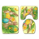 Juego de Baño Navideño, Alfombrilla Antideslizante Santa Claus, Cubre Inodoro en Forma de U, Accesorios Decorativos para el Baño, Regalo de Navidad/Halloween, Decoración Festiva