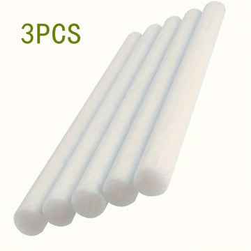 Filtro de algodón para humidificadores de PC: longitud de 7,4 cm/2,9 pulgadas, diámetro de 0,8 cm/0,31 pulgadas, filtro de reemplazo universal, adecuado para varios humidificadores