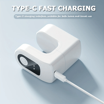 Mini Lámpara Portátil para Uñas con Pantalla Digital y Carga USB, Ideal para Gel de Endurecimiento en Hogar y Salón