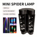 Luces de Cabeza LED con Movimiento, Haz Escénico RGBW de 8×10W para DJ, Adecuado para Discoteca, Boda, Fiesta, Festival y Noche de Actuación