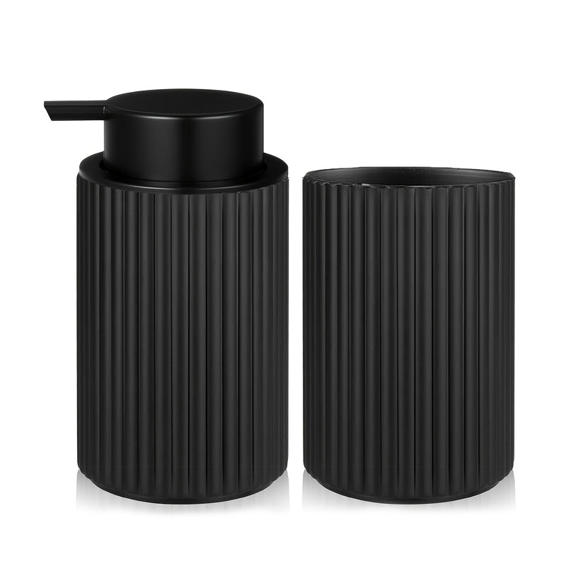 Juego de 2 Dispensadores de Jabón con Bomba de Espuma y Taza de Lavado, Botella de Gel de Ducha y Manos de Plástico para Decoración de Baño y Cocina