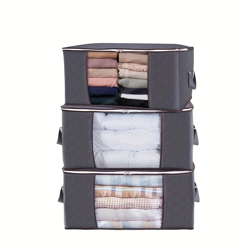 3 piezas de bolsas de almacenamiento con asas, organizadores para dormitorio y clóset, cajas multiusos, regalo para Navidad o Halloween