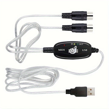 Cable MIDI USB2.0, cable para edición MIDI, cable para piano electrónico
