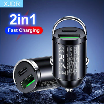 Un cargador de teléfono para coche de carga rápida con USB y tipo C, que incluye tipo C QC3.0 a 100W, es una elección ideal de regalo para 11 días festivos diferentes.