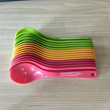 Cuchara De Plástico Versátil, Ideal Para Cena, Café, Postre Y Revolver Cócteles, Utensilio De Cocina Resistente
