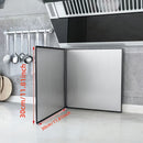 Protector de Cocina Plegable Doble Cara de Acero Inoxidable Resistente - Antigrasa con Superficie Antiadherente, Diseño Ahorrador de Espacio y Bordes de Goma Fáciles de Limpiar - Para Estufas a Gas/Eléctricas, Montaje en Pared o Encimera - Ideal para Coc