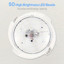 Juego de Luces de Techo Redondas con Energía Solar LED, Batería de Litio 1200mAh, Fácil Instalación, Control Remoto, Iluminación por Sensor, Adecuado para Dormitorio, Cocina, Balcón y Pasillo, Luz de Techo a Distancia, Regalo para Patio Exterior