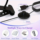 Linterna de uñas - lámpara flash de secado rápido con control por pie, cuello flexible y pinza, adecuada para gel X, manicura en casa o salón, negra