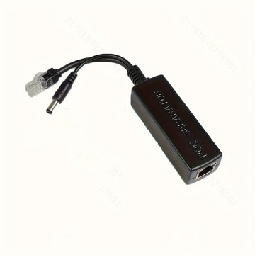 2 unidades de 48V PoE Splitter & Switch - Adaptador de red de alta velocidad con enchufe y funcionamiento, flujo de datos estable, compatible con 802.3af/at, teléfono, cámara, inalámbrico, sistema de seguridad para hogar y oficina, mini splitter para int