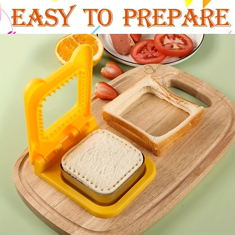 1 Pieza, Cortador Y Sellador De Sándwich, Fabricante De Sándwich De Bolsillo, Ideal Para Fabricante De Sándwich De Desayuno, Lonchera Y Caja Bento, Ideal Para Bricolaje