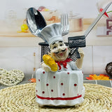 Soporte para Toalla de Acero Inoxidable con Diseño de Chef de Dibujos Animados (1 pieza) - Decoración de Cocina en Metal Pulido con Letrero de Bienvenida, Sombrero y Bigote de Lunares Rojos para Hogar, Restaurantes, Cafeterías