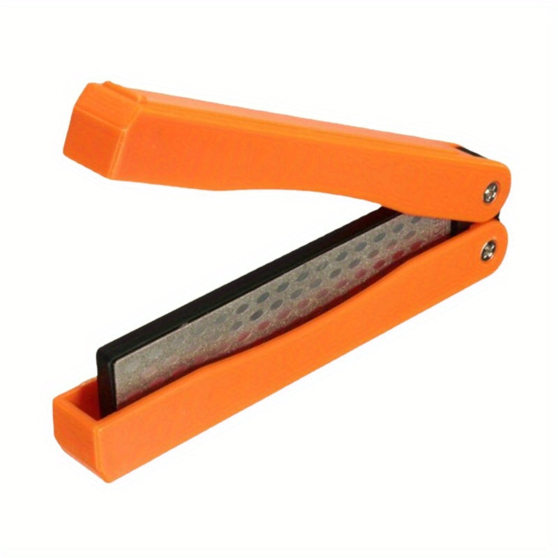 1 Pc Doble Cara Plegable Bolsillo Afilador Diamante Cuchillo Afilado Exterior