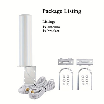 Antena Omni-Direccional 4G LTE para Router Móvil Exterior, Antenas 2X2 MIMO con Alto Ganancia de 28dBi y Cable SMA Macho de 5 Metros