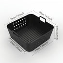 1 unidad de forro de silicona cuadrado para freidora de aire, adecuado para Philips HD9270 COSORI herramientas de repostería, cesta de freidora de aire reutilizable.