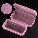 caja de almacenamiento esterilizable para herramientas de manicura, caja de limpieza plástica extraíble con filtro, caja de almacenamiento para uñas y utensilios