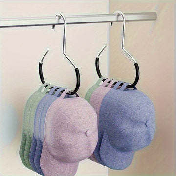 Soporte de sombrero 8 en 1, colgador de gorras de béisbol integrado en el armario del dormitorio, estante de exhibición colgante multifuncional para uso doméstico, sin rastro, sin gancho, 12 meses para almacenamiento de sombreros, mantén los sombreros li