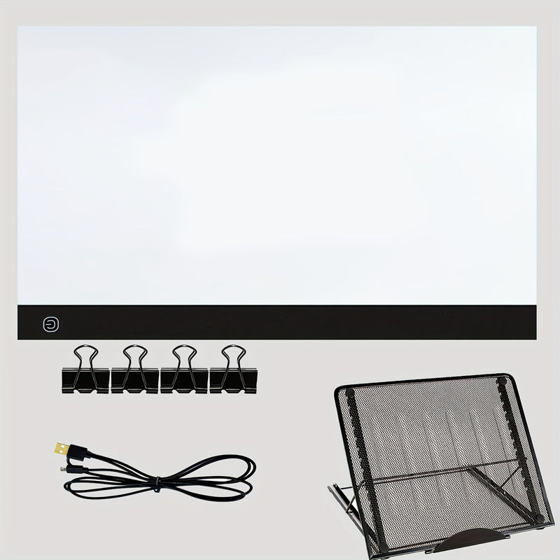 Tablero de Pintura de Diamante Extra Grande con Luz, Tableta de Trazado LED, Kit de Tabla de Dibujo LED para Anime y Adornos de Diamantes, Incluye Soporte y Clips - Kits Esenciales de Arte de Diamantes y Accesorios