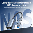 Adaptador Ethernet 2500Mbps USB 3.0 y Tipo C a RJ45 para Laptop, PC, NAS Server, Windows y Mac OS