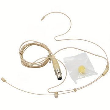 Micrófono de condensador profesional XLR con diadema sobre la oreja, diseño flexible con cable y cubierta de espuma negra, manos libres, ideal para conferencias, presentaciones en vivo, podcasts y enseñanza, equipo de grabación, audio manos libres, cable