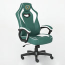 Silla de Juego Ergonómica con Acabado de Cuero Sintético - Silla de Oficina Estilo Carrera Ajustable con Soporte Lumbar y Apoyabrazos, Perfecta para Uso en Casa o Oficina