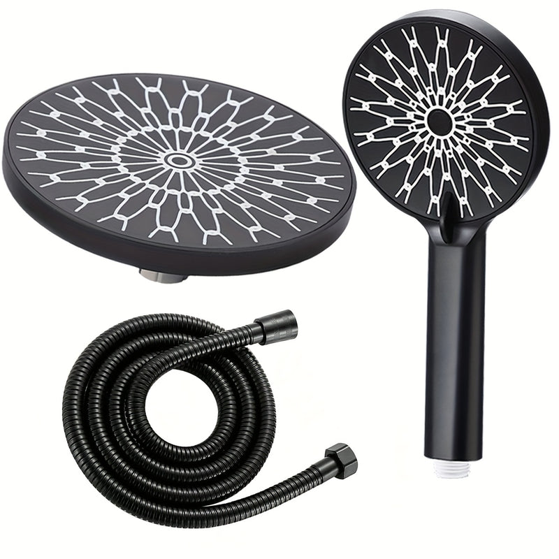 Cabezal de Ducha de Alta Presión de 6" - Acero Inoxidable, Montado en la Pared para una Experiencia de Baño Lujosa en Casa y Hotel