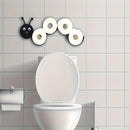 1pc Soporte de papel higiénico con forma de oruga, papel higiénico independiente con animales cómicos, almacenamiento de decoración de arte de baño Rollos de papel higiénico, suministros sanitarios