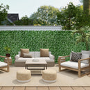 6-Pack Valla de Hiedra Artificial 304.8×50.8 cm Resistente a los UV, Decoración para Patio/Balcón o Pared Interior con Apariencia Natural + Material Plástico Duradero y Protección Solar al Aire Libre
