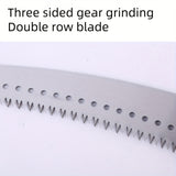 Sierra de Poda de Alta Resistencia con Mango Ergonómico - Hoja Curva Dentada para Cortar Ramas de Forma Eficiente, Construcción Metálica, Diseño Naranja y Negro, Ideal para Recorte en Altitudes Altas y Mantenimiento de Jardines, Sierras de Palo para Poda