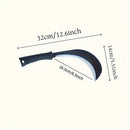 Machete de acero de manganeso de alta resistencia - Mango de metal ergonómico, hoja de carbono afilada para un corte eficiente de césped, poda de árboles y eliminación de malezas - Ideal para agricultura, corte de neumáticos y más - Herramienta duradera,