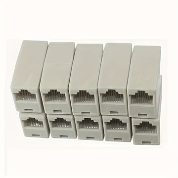 1 pieza/2 piezas/3 piezas/6 piezas/8 piezas conectores Ethernet, adaptador Ethernet recto de doble cabeza, conector Ethernet, extensión de cable Ethernet