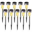 Luz solar para camino exterior, cuerpo de plástico, batería de níquel, capacidad de 40mAh, sin control remoto, control de interruptor, montaje semi empotrado, sombra de plástico, hardware de instalación incluido.